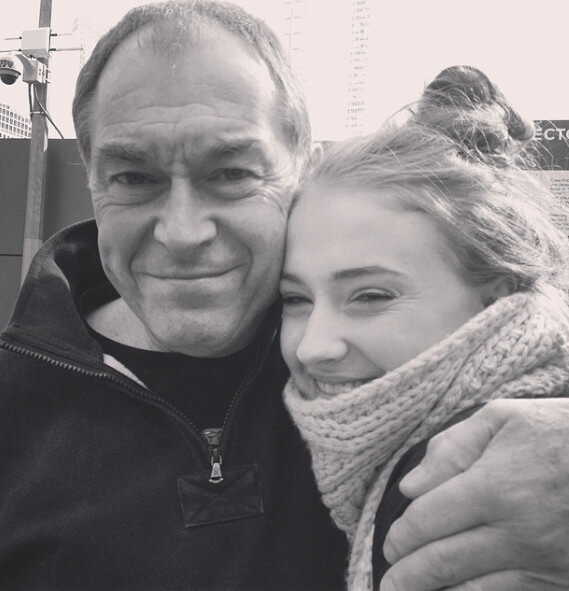 Andrew Turner With His Daughter Sophie Turner